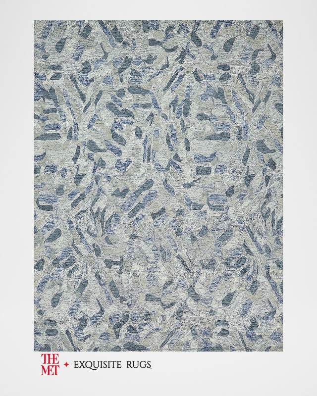 Botanica Hand-Tufted Blue Rug, 8' x 10'